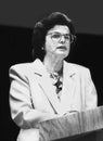 Dianne Feinstein at Temple B\'nai Abraham in Livingston, NJ, in May, 1992