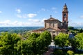 Diano d`Alba, church and panorama Royalty Free Stock Photo