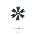 Dianthus icon vector. Trendy flat dianthus icon from nature collection isolated on white background. Vector illustration can be Royalty Free Stock Photo