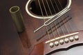 Diapason and guitar Royalty Free Stock Photo