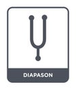 diapason icon in trendy design style. diapason icon isolated on white background. diapason vector icon simple and modern flat