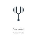 Diapason icon vector. Trendy flat diapason icon from music collection isolated on white background. Vector illustration can be