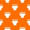Diaper pattern vector orange Royalty Free Stock Photo