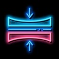 Diaper Thin Layer neon glow icon illustration