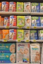 Diapers in baby shop