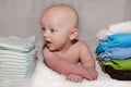 Diapers: Disposable vs. Cloth Royalty Free Stock Photo