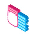 Diapers Heap isometric icon vector illustration