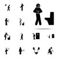 diarrhea, chronic icon. Pain People icons universal set for web and mobile