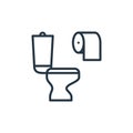 diarrhea vector icon isolated on white background. Outline, thin line diarrhea icon for website design and mobile, app development