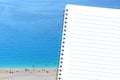 Diary and the beach