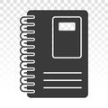 Diary book or journal flat icons for apps and websites Royalty Free Stock Photo
