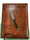 Diary with crystal pen