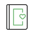 Diary icon vector image.