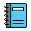 Diary, memo book Vector icon which can easily modify