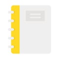 Diary, memo book Vector icon which can easily modify