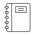 Diary, memo book Vector icon which can easily modify