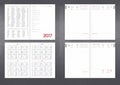 Diary planner for any year Royalty Free Stock Photo