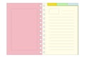 Diary with ring binder Royalty Free Stock Photo