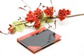 Diary with roses Royalty Free Stock Photo
