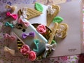diary smartphone waffles roses collage romantic memory