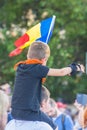 Diaspora protest in Bucharest against the government. Royalty Free Stock Photo