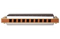 Diatonic harmonica isolated