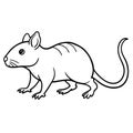 Dibbler rodent walks icon vector Royalty Free Stock Photo