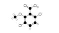 dicamba molecule, structural chemical formula, ball-and-stick model, isolated image herbicide