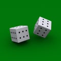 Dice with all sides sixes Royalty Free Stock Photo