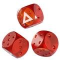 Dice Basic Attention Token ,BAT Glass Dice Crypto 3D Icon