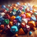 Dice for board games, Ai generated image Royalty Free Stock Photo