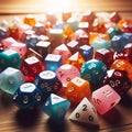 Dice for board games, Ai generated image Royalty Free Stock Photo
