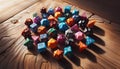 Dice for board games, Ai generated image Royalty Free Stock Photo