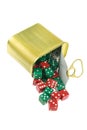 Dice in Can Royalty Free Stock Photo