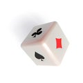 Dice and cards Royalty Free Stock Photo