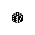 Dice icon vector design symbol Royalty Free Stock Photo