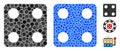 Dice Composition Icon of Round Dots