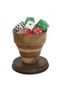 Dice cup Royalty Free Stock Photo