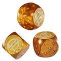 Dice Dai Glass Dice Crypto 3D Icon