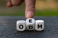 Dice form the abbreviation ODM Original Design Manufacturer and OEM Original Equipment Manufacturer