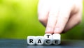 Dice form the expression rat race. Royalty Free Stock Photo