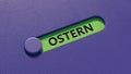 dice form the German word OSTERN (EASTER in English) . Royalty Free Stock Photo