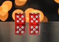 Dice for gambling. NumberNumber five Royalty Free Stock Photo