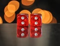 Dice for gambling. NumberNumber two Royalty Free Stock Photo