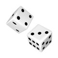 dice gambling realistic vector Royalty Free Stock Photo