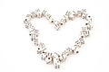 Dice heart Royalty Free Stock Photo