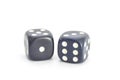 Dice isolated on white backgroud Royalty Free Stock Photo