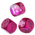 Dice Kadena ,KDA Glass Dice Crypto 3D Icon