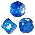 Dice Lido DAO ,LDO Glass Dice Crypto 3D Icon