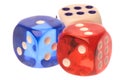 Dice Macro Isolated Royalty Free Stock Photo